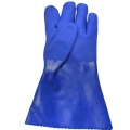 30cm Triple dipped blue chemical pvc gloves